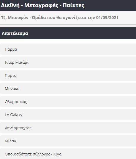 O Ολυμπιακός στη λίστα για την επόμενη ομάδα του Μπουφόν – Δες τις αποδόσεις!
