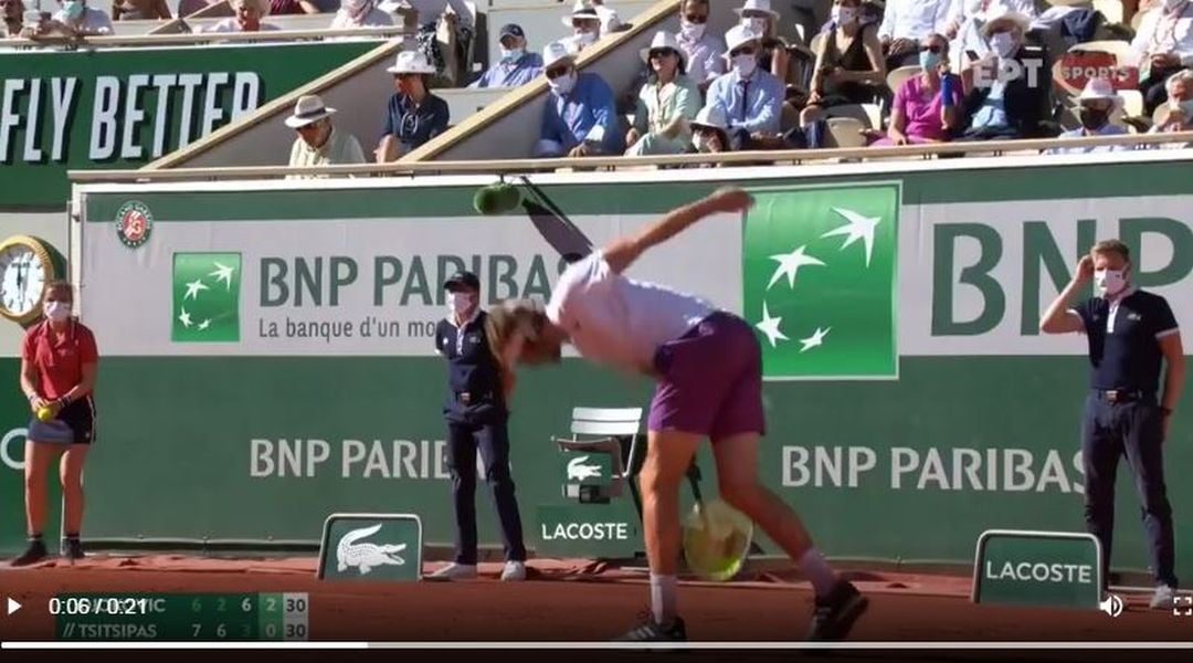 Ξέσπασε στη ρακέτα ο Στέφανος (Video)