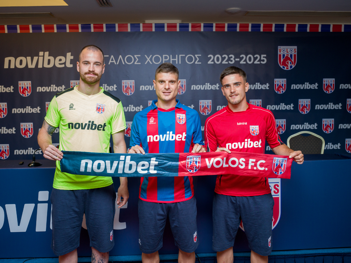 Η Novibet ο νέος Μεγάλος Χορηγός της ΠΑΕ ΒΟΛΟΣ για την επόμενη διετία