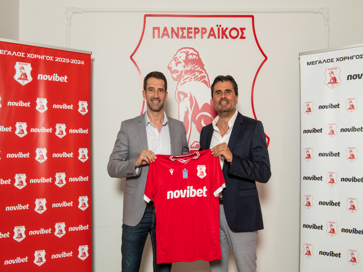 Novibet: Μεγάλος Χορηγός της ΠΑΕ ΠΑΝΣΕΡΡΑΪΚΟΣ για τη σεζόν 2023-2024