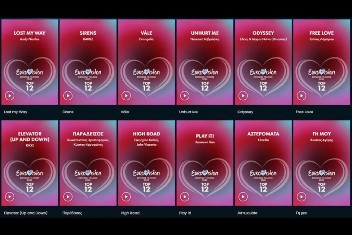 Ελλάδα Eurovision 2025 – Oι συμμετοχές