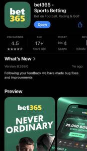 ΒΕΤ 365 εφαρμογή