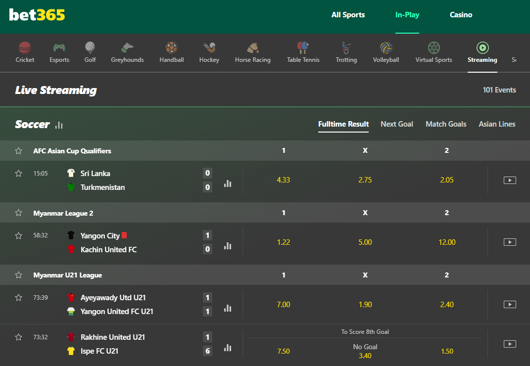 Bet365 live streaming