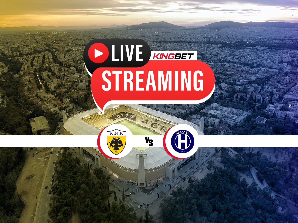 ΑΕΚ – Ηρακλής ▶️ Ο αγώνας σε Live Streaming (22/08)